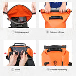 XINDA H-BAG03 กระเป๋าเป้สะพายไหล่กันน้ำสำหรับปีนเขา ความจุ 30 ลิตร