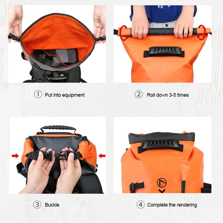 XINDA H-BAG03 กระเป๋าเป้สะพายไหล่กันน้ำสำหรับปีนเขา ความจุ 20 ลิตร