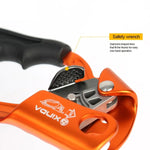 XINDA TP-8606 Outdoor Rock Climbing Aerial Work Anti-fall Handheld Rope Gripper for 8-12mm Diameter Rope left, Left