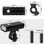 ไฟจักรยานชาร์จ USB รุ่น BX2 สำหรับแฮนด์หน้า LED (3 ชั่วโมง, หลอดไฟ L2), 3 ชั่วโมง, หลอดไฟ L2