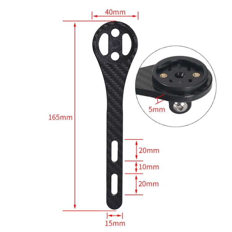 ที่ยึดโค้ดจักรยานถนนคาร์บอนไฟเบอร์เต็มรูปแบบ TOSEEK สำหรับ Garmin Series (เงา), สำหรับ Bryton Series (เงา), สำหรับ CATEYE Series (เงา), สำหรับ Garmin Series (เงา)