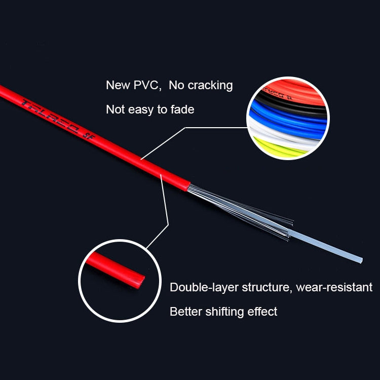 ชุดท่อสายเบรก PVC หัวทรงกระบอก 7 in 1 สำหรับจักรยานเสือภูเขา, จักรยานเสือภูเขา