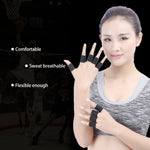 ที่พยุงนิ้วมือกีฬาโพลีเอสเตอร์ยืดหยุ่น 10 ชิ้น ขนาด: 3.5 x 3 ซม. (สีดำ), ปกป้องนิ้วมือ