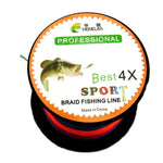 HENGJIA สายเบ็ด PE ถัก 4 เส้น สีสันสดใส ขนาด 3.0# 0.28 มม. ความตึง 38LB 15.8 กก. ยาว 300 ม. แข็งแรงพิเศษ สายว่าว, 3.0# 0.28 มม. 38LB
