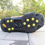 10 Teeth Ice Claw Outdoor Non-slip Shoes Covers for Ice Snow Ground, Size : M, Size : M