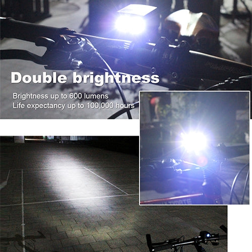 ไฟหน้าจักรยาน Y15 2 x CREE XPG2 500LM ชาร์จ USB พร้อมโหมด 5 แบบ, Y15