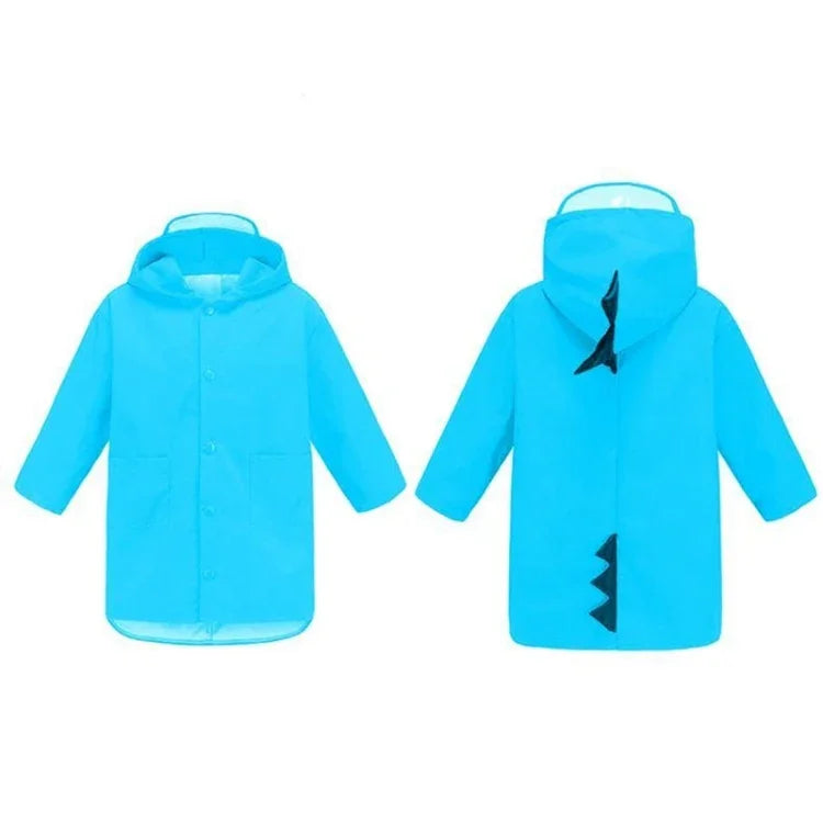 เสื้อกันฝนแฟชั่นลายไดโนเสาร์การ์ตูนสำหรับเด็ก ขนาด: M, ขนาด: M