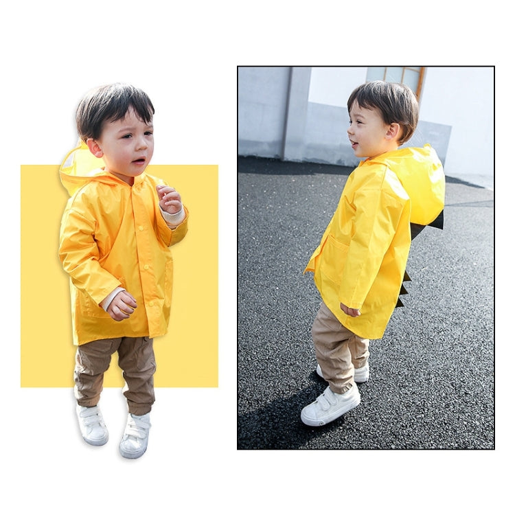 เสื้อกันฝนแฟชั่นลายไดโนเสาร์การ์ตูนสำหรับเด็ก ขนาด: M, ขนาด: M