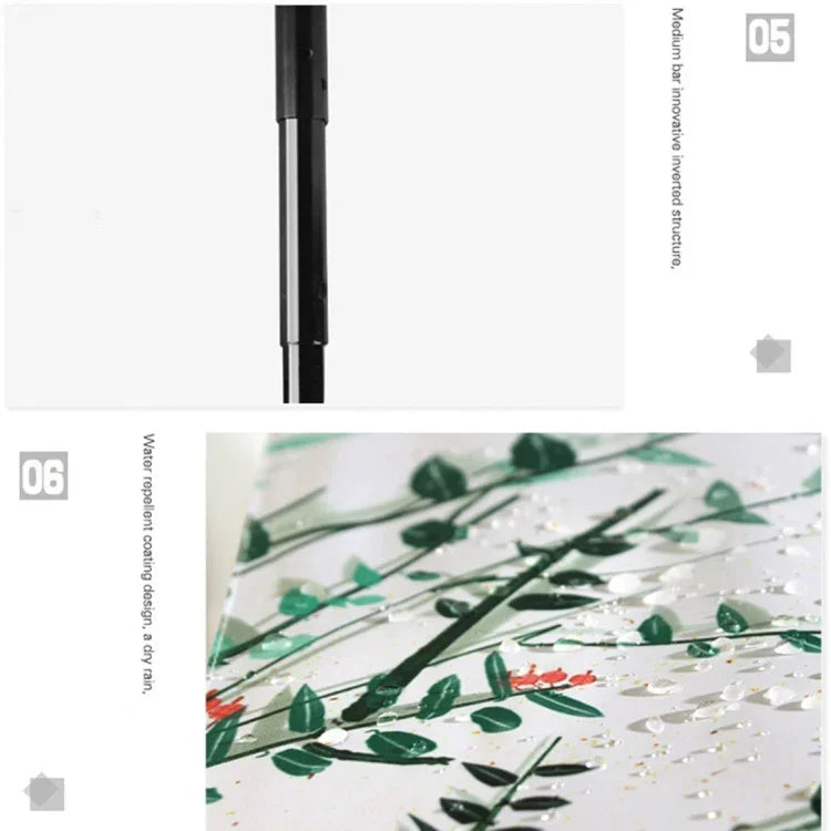 ร่มกันแดดสามพับสไตล์สดชื่นเทปเงินป้องกันรังสีอัลตราไวโอเลต, OG3876A, OG3876B, OG3876C