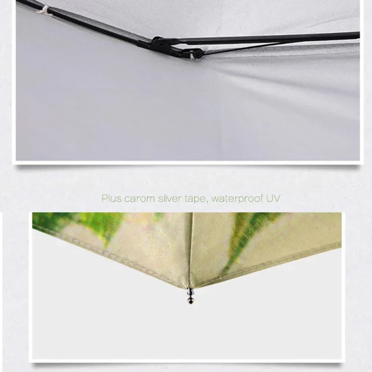 ร่มสามพับแฟชั่นลายแมวขี้เกียจเทปเงินป้องกันรังสีอัลตราไวโอเลต, ร่มลายแมวเทปเงิน