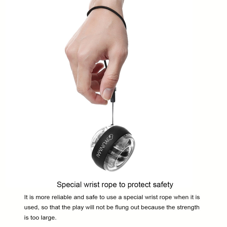 ลูกบอลฝึกข้อมือ Xiaomi Youpin Yunmai LED Gyroball อุปกรณ์ออกกำลังกายข้อมือแบบหมุน