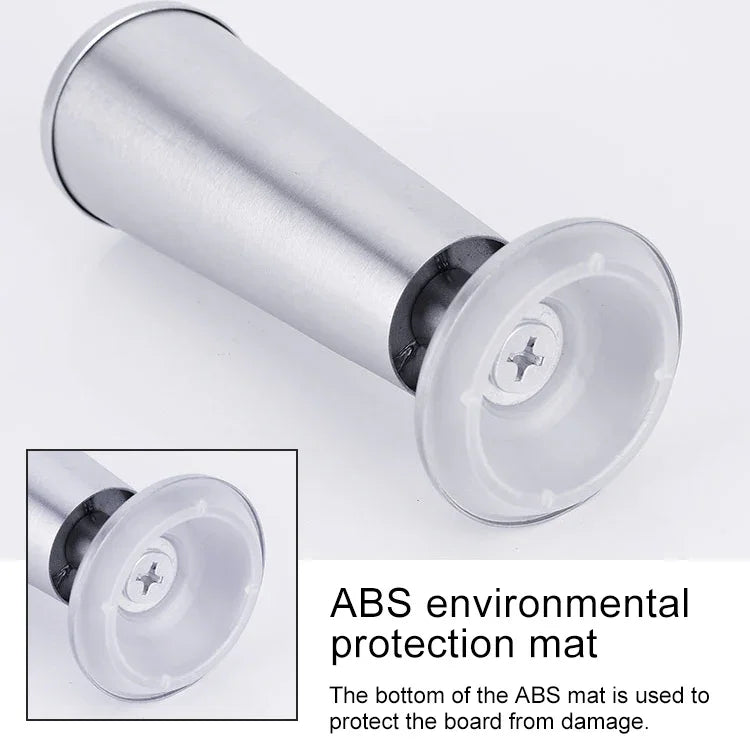 ขาโต๊ะตู้แบบถ้วยปรับระดับได้หนา สแตนเลส 150mm, 150mm