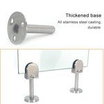 คลิปยึดแท่งแก้วปากปลากระบอกสแตนเลส 201 พร้อมแท่งขนาด 14x100mm, สเปค: S, S, พร้อมแท่งขนาด 14x100mm