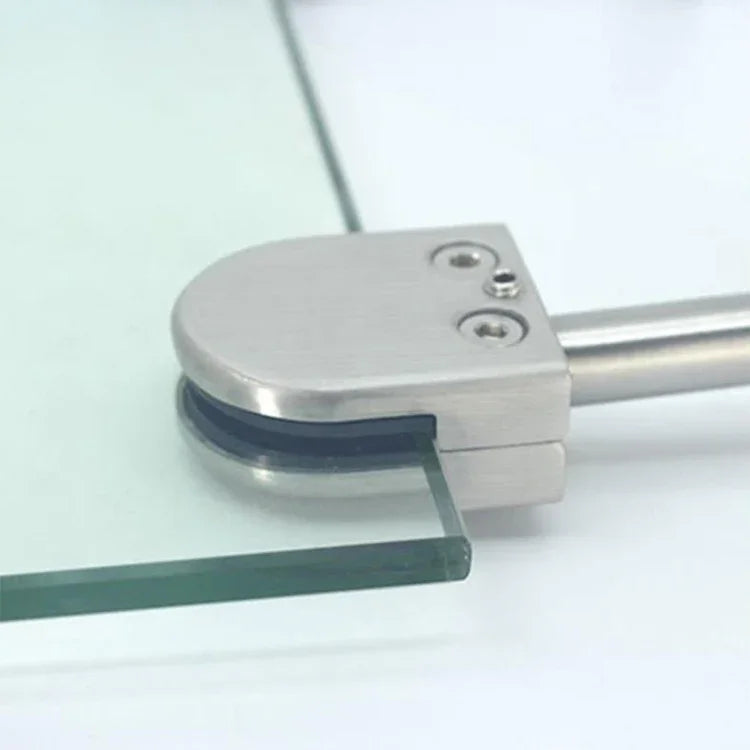 คลิปยึดแท่งแก้วปากปลากระบอกสแตนเลส 201 พร้อมแท่งขนาด 14x100mm, สเปค: S, S, พร้อมแท่งขนาด 14x100mm