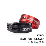 ZTTO ที่หนีบหลักอานจักรยานเสือภูเขาอลูมิเนียมอัลลอยด์ ขนาดเส้นผ่านศูนย์กลาง: 34.9 มม., 34.9 มม.