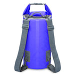 กระเป๋ากันน้ำแบบแห้งพร้อมสายสะพายคู่สำหรับกลางแจ้ง ความจุ: 15L, 15L