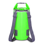 กระเป๋ากันน้ำแบบแห้งพร้อมสายสะพายคู่สำหรับกลางแจ้ง ความจุ: 15L, 15L