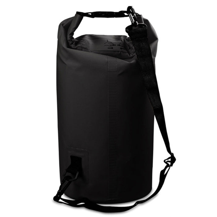 Outdoor Waterproof Single Shoulder Bag Dry Sack PVC Barrel Bag, Capacity: 10L, Capacity: 10L (Pink), Capacity: 10L (Orange), Capacity: 10L (Green), Capacity: 10L (Sky Blue), Capacity: 10L (Yellow), Capacity: 10L (Black), Capacity: 10L (Dark Blue)