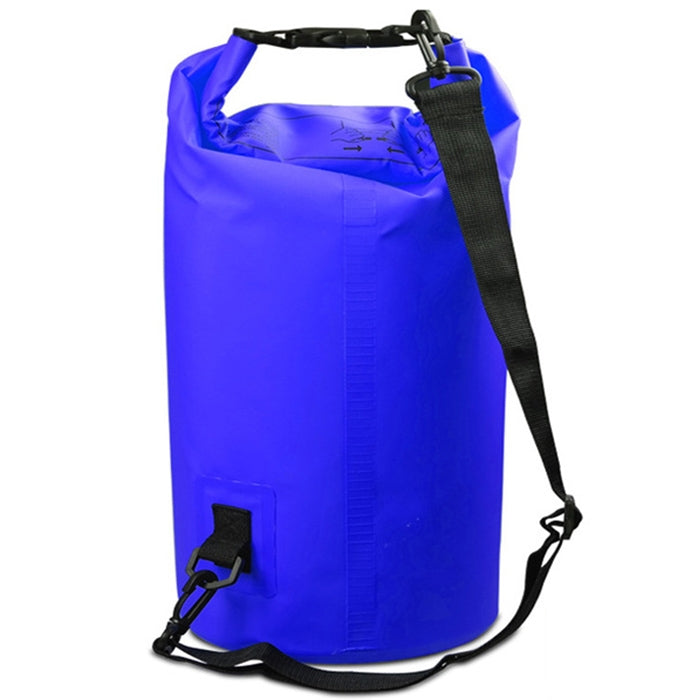 Outdoor Waterproof Single Shoulder Bag Dry Sack PVC Barrel Bag, Capacity: 10L, Capacity: 10L (Pink), Capacity: 10L (Orange), Capacity: 10L (Green), Capacity: 10L (Sky Blue), Capacity: 10L (Yellow), Capacity: 10L (Black), Capacity: 10L (Dark Blue)