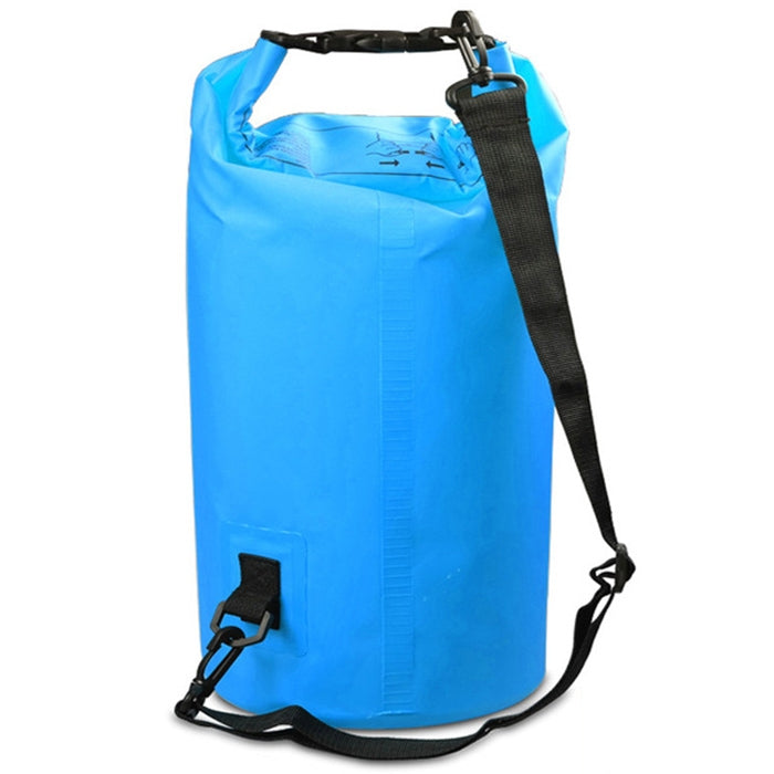 Outdoor Waterproof Single Shoulder Bag Dry Sack PVC Barrel Bag, Capacity: 10L, Capacity: 10L (Pink), Capacity: 10L (Dark Blue), Capacity: 10L (Orange), Capacity: 10L (Green), Capacity: 10L (Sky Blue), Capacity: 10L (Yellow), Capacity: 10L (Black)