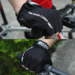 ถุงมือครึ่งนิ้วจักรยาน BaseCamp BC-204 ผ้าไลครา ขนาด L