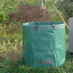ถุงเก็บใบไม้ร่วงสวน PP ขนาด 132 แกลลอน 500L ถุงขยะสีเขียว ขนาด: 80cm x 100cm, 500L