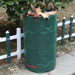 ถุงเก็บใบไม้ร่วงสวน PP ขนาด 32 แกลลอน 120L ถุงขยะสีเขียว ขนาด: 45cm x 76cm, 120L