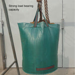 ถุงเก็บใบไม้ร่วงสวน PP ขนาด 32 แกลลอน 120L ถุงขยะสีเขียว ขนาด: 45cm x 76cm, 120L