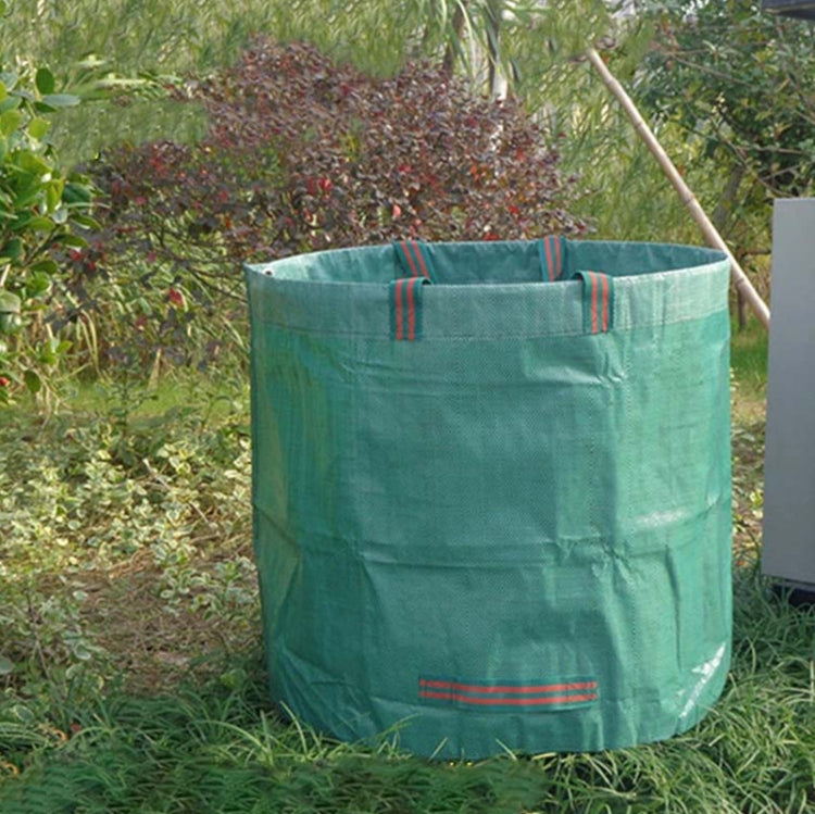 ถุงเก็บใบไม้ร่วงสวน PP ขนาด 32 แกลลอน 120L ถุงขยะสีเขียว ขนาด: 45cm x 76cm, 120L