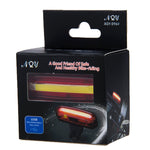 ไฟท้ายจักรยาน LED สีคู่ AQY-096 IPX4 ถอดได้ ชาร์จ USB สีขาว & แดง, น้ำเงิน & แดง