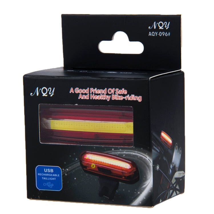 ไฟท้ายจักรยาน LED สีคู่ AQY-096 IPX4 ถอดได้ ชาร์จ USB สีขาว & แดง, น้ำเงิน & แดง