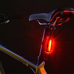ไฟท้ายจักรยาน LED สีคู่ AQY-096 IPX4 ถอดได้ ชาร์จ USB สีขาว & แดง, น้ำเงิน & แดง