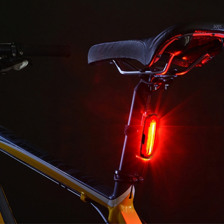 ไฟท้ายจักรยาน LED สีคู่ AQY-096 IPX4 ถอดได้ ชาร์จ USB สีขาว & แดง, น้ำเงิน & แดง