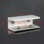 คลิปยึดกระจกอะลูมิเนียมอัลลอยแบบรูคู่, L, 16mm, L, 16mm