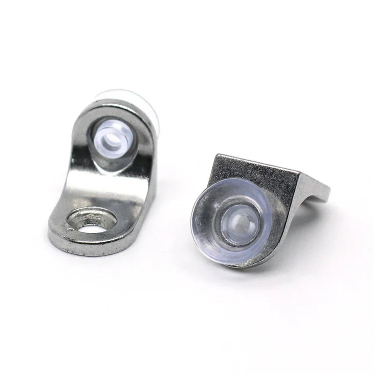 100 PCS Round Thickened Zinc Alloy Bright Layer Sucker Plate Bracket, D, Weight: 4.2g, Round, D