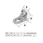 100 PCS Round Thickened Zinc Alloy Bright Layer Sucker Plate Bracket, D, Weight: 4.2g, Round, D