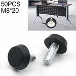 ขาแป้นรองรับสกรูเฟอร์นิเจอร์ปรับระดับได้ 50 ชิ้น M8x20, M8x20