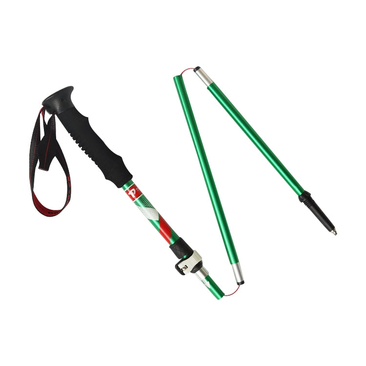 ไม้เท้าเดินป่าพับได้แบบ 5 ข้อต่อ อลูมิเนียมอัลลอย Alpenstocks ความยาวพับ : 35CM (สีดำ), ความยาวพับ : 35CM (สีเขียว), ความยาวพับ : 35CM (สีน้ำเงิน), ความยาวพับ : 35CM (สีแดง)