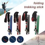 ไม้เท้าเดินป่าพับได้แบบ 5 ข้อต่อ อลูมิเนียมอัลลอย Alpenstocks ความยาวพับ : 35CM (สีดำ), ความยาวพับ : 35CM (สีเขียว), ความยาวพับ : 35CM (สีน้ำเงิน), ความยาวพับ : 35CM (สีแดง)