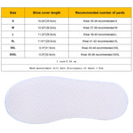 Fashion PVC Non-slip Waterproof Thick-soled Shoe Cover Size: M, Size: M