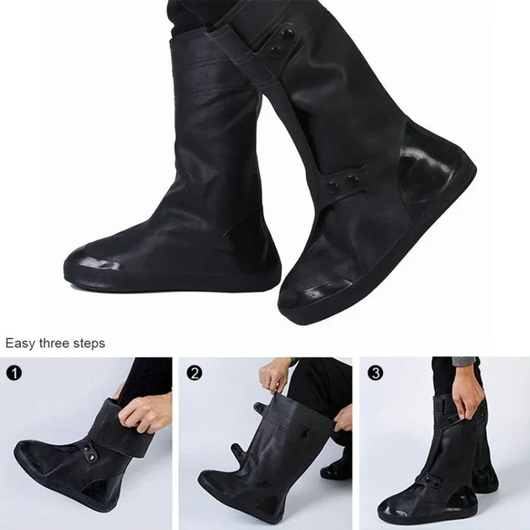ปลอกหุ้มรองเท้าผู้ใหญ่กันฝนกันหิมะสูง Size: XXL, Size: XXL