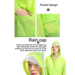 เสื้อกันฝนแฟชั่นผู้ใหญ่ น้ำหนักเบา EVA โปร่งแสงด้าน มีหมวกใหญ่พร้อมกระเป๋า ขนาด: XL, ขนาด: XL