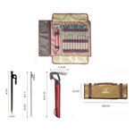 AOTU AT6543-2 Outdoor Camping Tent Nails Accessories Tool Kit