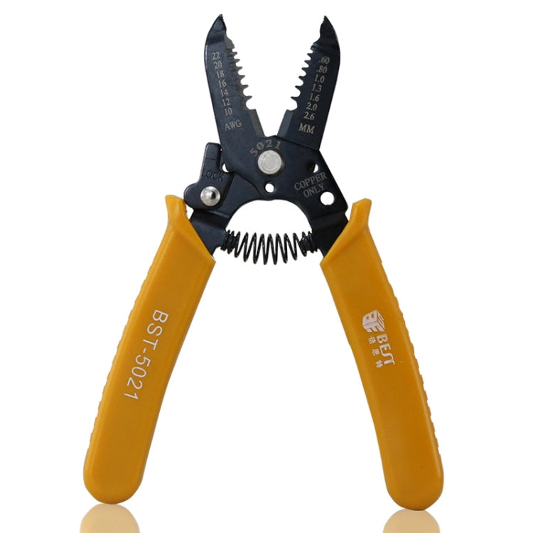 คีมย้ำสายและปอกสายไฟแบบพกพา BEST-5021 ขนาด 0.6 ~ 2.6mm