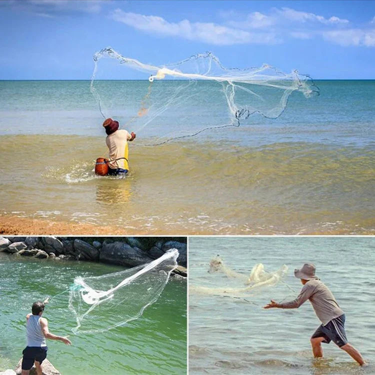 ตาข่ายจับปลาสายยางล้อแบบจานบิน 480 ชิ้น ความสูง: 2.4m, ตาข่ายจับปลาสายยางล้อแบบจานบิน 480 ชิ้น