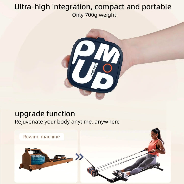 เครื่องสูบลมฟิตเนสพกพา Unitree ปรับแรงต้านได้ 4.4-44 ปอนด์ สายเคเบิล, รุ่นสีฟ้าเข้ม, สีฟ้า-ส้ม, สีขาว, สีชมพู