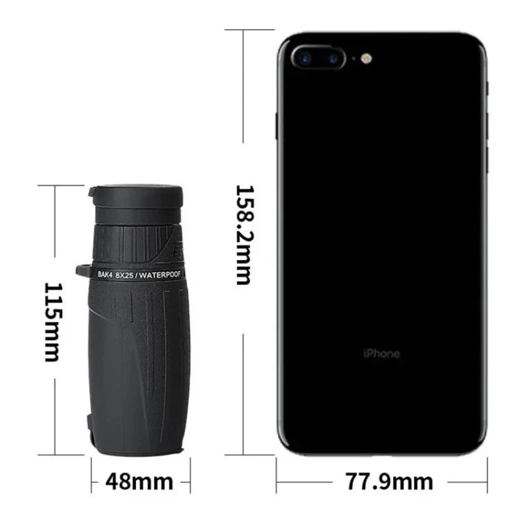 กล้องส่องทางไกลตาเดียวพกพา Eyeskey 10X25 กล้องส่องทางไกลกลางคืนมองเห็นในที่แสงน้อย