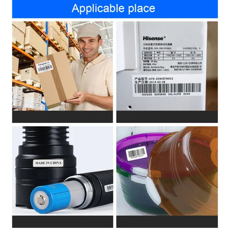 กระดาษสติ๊กเกอร์สำหรับเครื่องพิมพ์ฉลาก, ขนาด: 30 x 50 มม.（5000 แผ่นฉลาก）, 30x50มม.