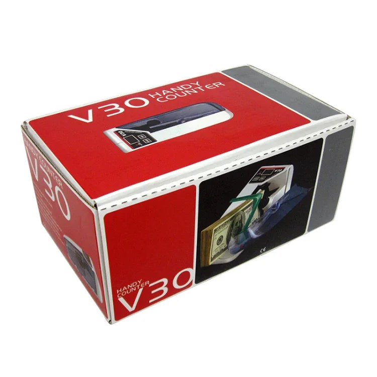 เครื่องนับเงินสดแบบพกพา V30 Mini สำหรับธนบัตรหลายชนิด, ปลั๊กสหราชอาณาจักร