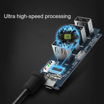 ORICO W5P-U3-30 ฮับเดสก์ท็อป USB 3.0 4 พอร์ต พร้อมสาย Micro USB 30 ซม. และแหล่งจ่ายไฟ, W5P-U3-30 สีดำ